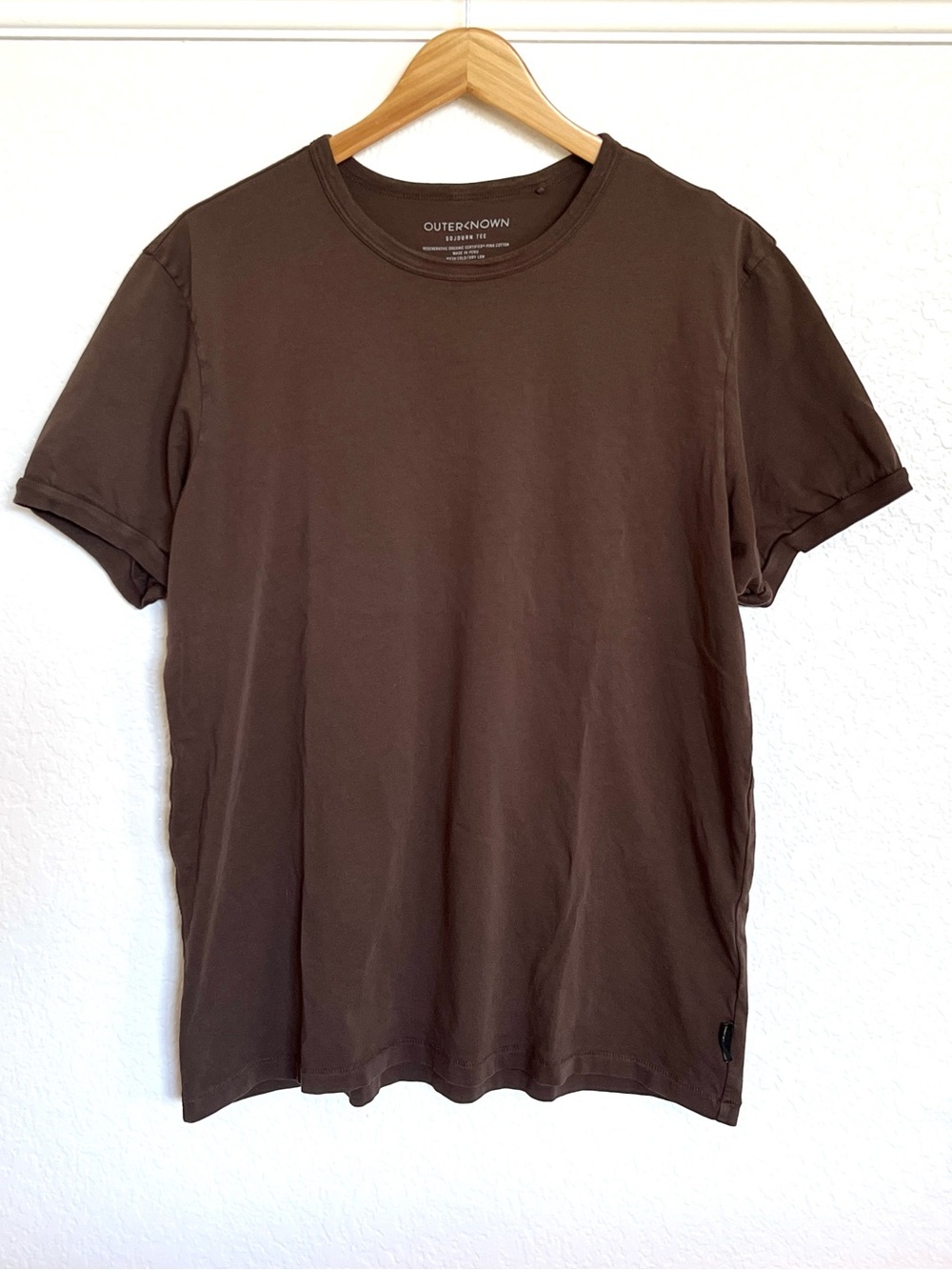 Outerknown Sojourn Short Sleeve Organic Pima Cotton Size Large